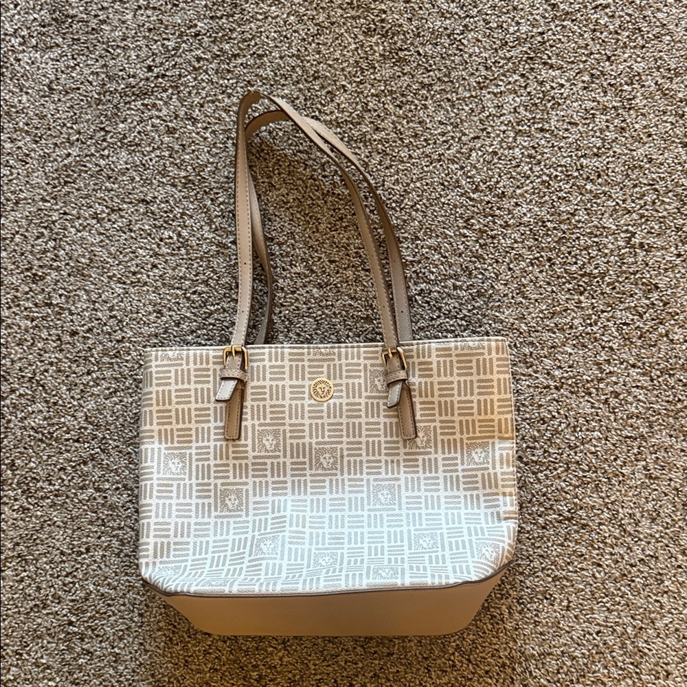 Anne Klein Stylish Beige Tote Bag